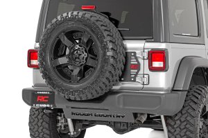 Jeep Wrangler Tailgate Reinforcement - Rear - Rough Country - Rough Country - Black - '21-'24